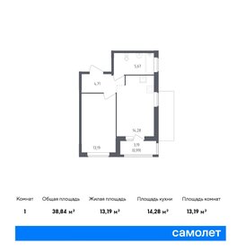 34,4 м², 1-комнатная квартира 6 450 000 ₽ - изображение 70