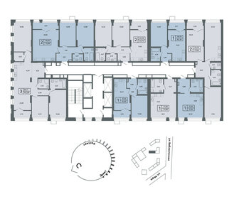 70,6 м², 2-комнатная квартира 11 360 000 ₽ - изображение 56