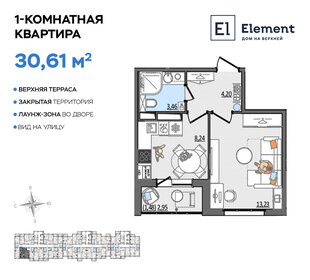 29,7 м², 1-комнатная квартира 2 099 000 ₽ - изображение 28