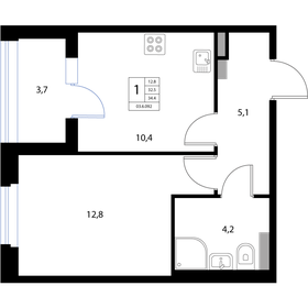 37 м², 1-комнатная квартира 6 750 000 ₽ - изображение 82