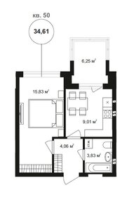 33,6 м², 1-комнатная квартира 5 992 088 ₽ - изображение 33