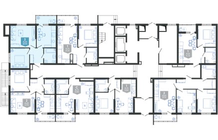 43,5 м², 2-комнатная квартира 8 695 650 ₽ - изображение 27