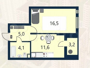 40,4 м², 1-комнатная квартира 3 800 000 ₽ - изображение 66