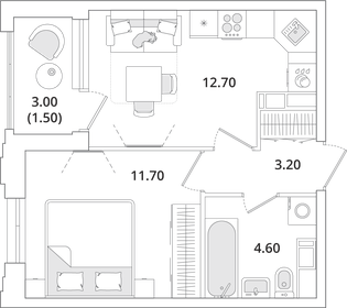 37,2 м², 1-комнатная квартира 6 800 000 ₽ - изображение 140