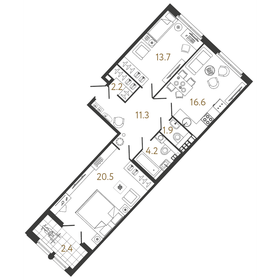 132 м², 2-комнатная квартира 23 600 000 ₽ - изображение 68