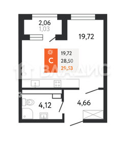 Квартира 30 м², студия - изображение 1