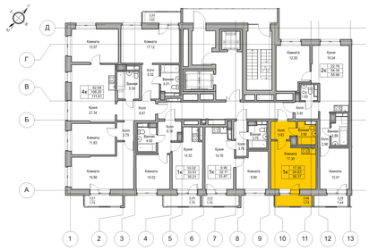 Квартира 24,6 м², студия - изображение 2