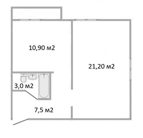 Квартира 42,6 м², 1-комнатная - изображение 1