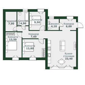 Квартира 102,3 м², 3-комнатная - изображение 1