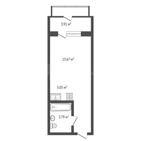 Квартира 32,7 м², студия - изображение 1