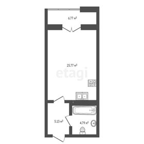 Квартира 42,5 м², 1-комнатные - изображение 1