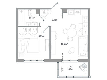 38 м², 1-комнатная квартира 7 350 000 ₽ - изображение 107