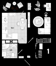 Квартира 32,3 м², 1-комнатная - изображение 1