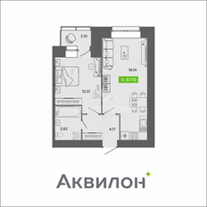 Квартира 37,7 м², 1-комнатная - изображение 1