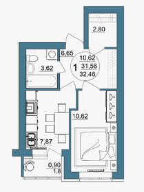 34 м², 1-комнатная квартира 2 923 000 ₽ - изображение 59