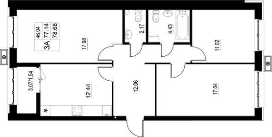 11,7 м², квартира-студия 2 350 000 ₽ - изображение 105