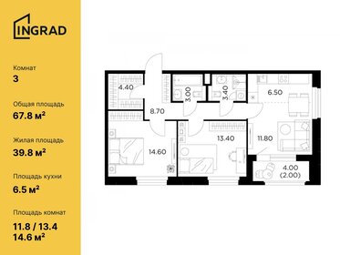 95 м², 4-комнатная квартира 14 500 000 ₽ - изображение 112