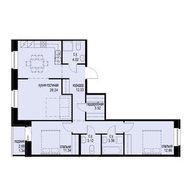 79,3 м², 2-комнатная квартира 19 370 000 ₽ - изображение 82