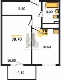 Квартира 40 м², 1-комнатная - изображение 1