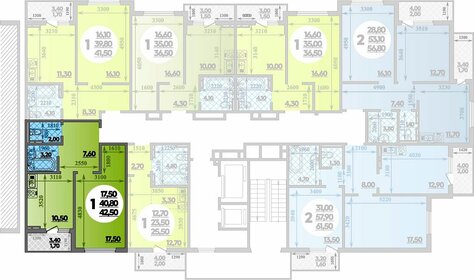 42 м², 1-комнатная квартира 5 800 000 ₽ - изображение 20