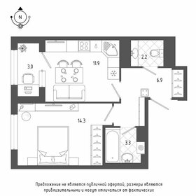 Квартира 40 м², 1-комнатная - изображение 1