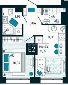 Квартира 31,9 м², 1-комнатная - изображение 1