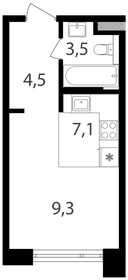 Квартира 24,4 м², студия - изображение 1