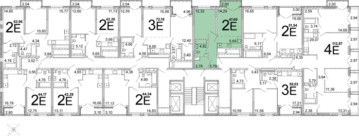 46,5 м², 1-комнатная квартира 7 163 907 ₽ - изображение 10