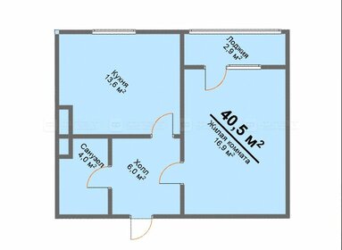 41,1 м², 1-комнатная квартира 3 400 000 ₽ - изображение 23