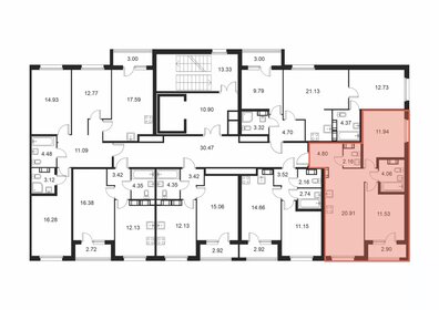 56,9 м², 2-комнатная квартира 9 039 150 ₽ - изображение 37