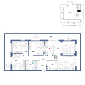 128,7 м², 4-комнатная квартира 14 070 000 ₽ - изображение 11