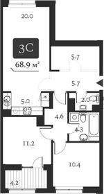 Квартира 76 м², 3-комнатная - изображение 1