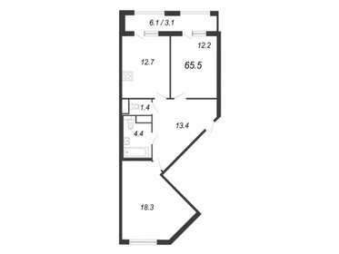 65,5 м², 2-комнатная квартира 18 454 620 ₽ - изображение 62