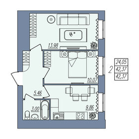 43 м², 2-комнатная квартира 4 252 050 ₽ - изображение 18