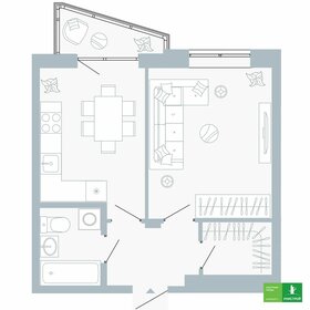 Квартира 39,2 м², 1-комнатная - изображение 1