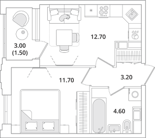 20,2 м², 1-комнатная квартира 4 380 000 ₽ - изображение 74