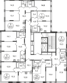 Квартира 64 м², 2-комнатная - изображение 2