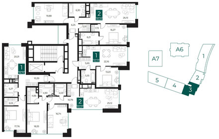 86,2 м², 3-комнатная квартира 11 499 000 ₽ - изображение 124