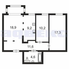 Квартира 72 м², 3-комнатная - изображение 2