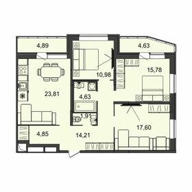 Квартира 94 м², 3-комнатная - изображение 1