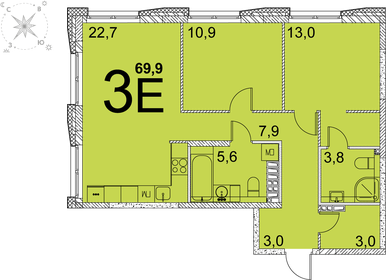 81 м², 2-комнатная квартира 8 991 000 ₽ - изображение 65