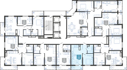 36,6 м², 1-комнатная квартира 7 365 750 ₽ - изображение 30