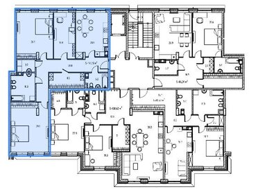 Квартира 140,7 м², 3-комнатная - изображение 2