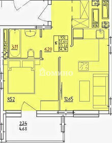 Квартира 32,8 м², 1-комнатная - изображение 1