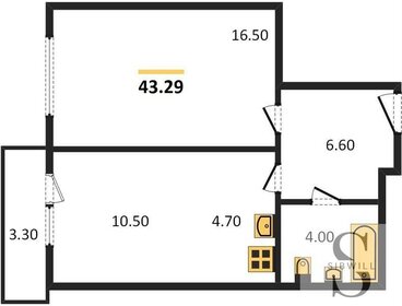 42,5 м², 2-комнатная квартира 6 417 500 ₽ - изображение 7