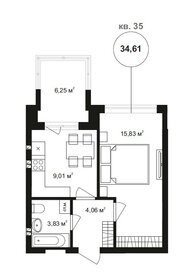 33,6 м², 1-комнатная квартира 5 992 088 ₽ - изображение 32