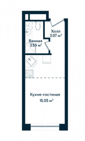 Квартира 21,9 м², студия - изображение 1