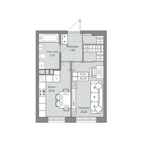 36,3 м², 1-комнатная квартира 6 763 000 ₽ - изображение 28