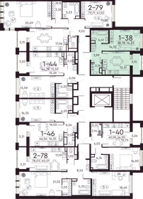 42,6 м², 1-комнатная квартира 16 849 000 ₽ - изображение 104