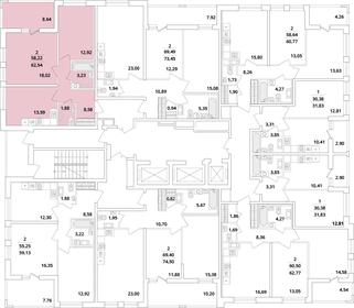 Квартира 62,5 м², 2-комнатная - изображение 2